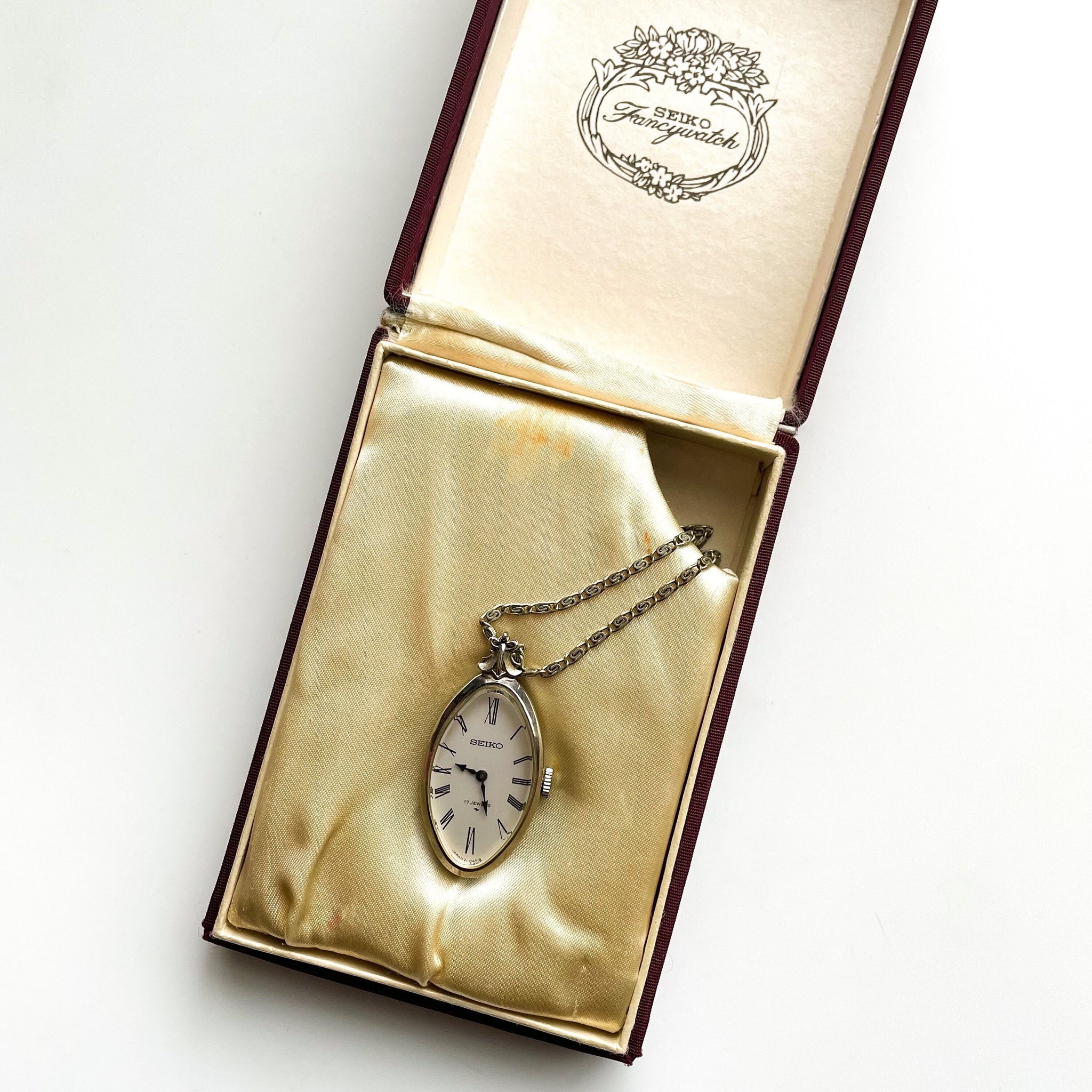 Pendant silver (925) with quartz movement “Seiko” and Diamond - IK sieraden